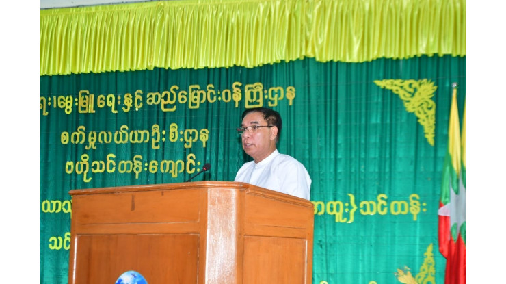 တိုင်းဒေသကြီး ဝန်ကြီးချုပ် ဦးမျိုးဆွေဝင်း လယ်ယာသုံးစက်ကိရိယာ မောင်းနှင်ထိန်းသိမ်းမှု(အထူး)သင်တန်း အမှတ်စဉ် (၁/၂၀၂၆-၂၀၂၇) သင်တန်းဖွင့်ပွဲ အခမ်းအနားသို့ တက်ရောက်ချီးမြှင့်